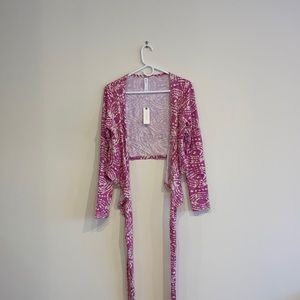 NWT: Anthropology, Daily Practice wrap top